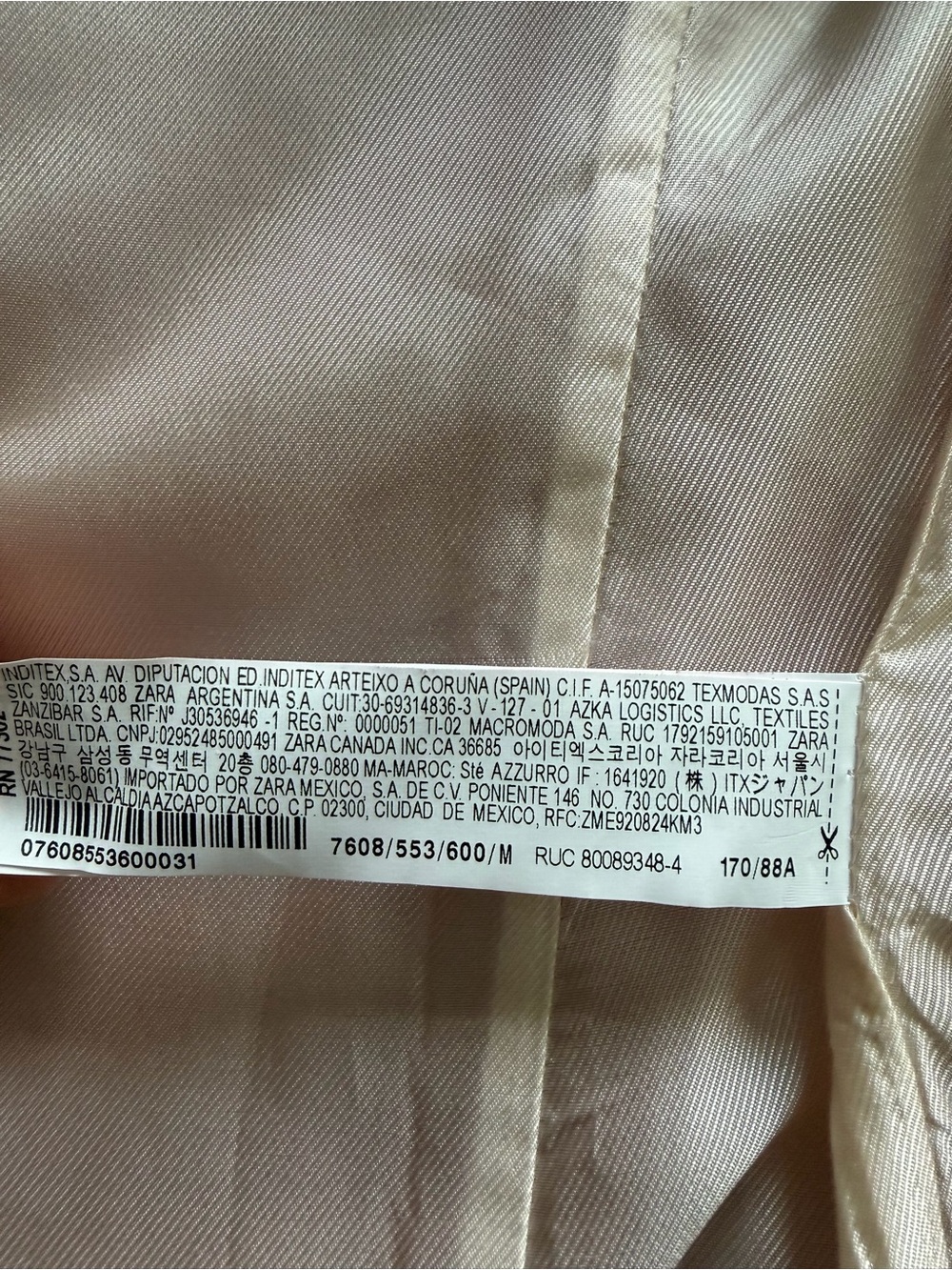 Zara Red Double-Breasted Blazer Jacket - Picture 7 of 7